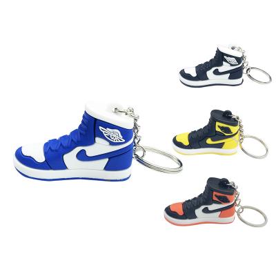 China Creative Cute Sneaker Accessories Hot Mockup Souvenir Gift Accessories PVC Shoe Promotional Customized Rubber Custom Keychains for sale