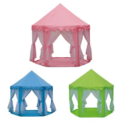 China 2021 Hot Sale Easy Foldable Princess Castle House Kids Indoor Outdoor Toy Tent For Girls for sale