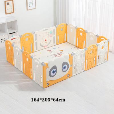 China Easy Installation Multifunctional Adjustable Foldable Freestanding Baby Fences Corner Square Shape Indoor Storage Playpen for sale