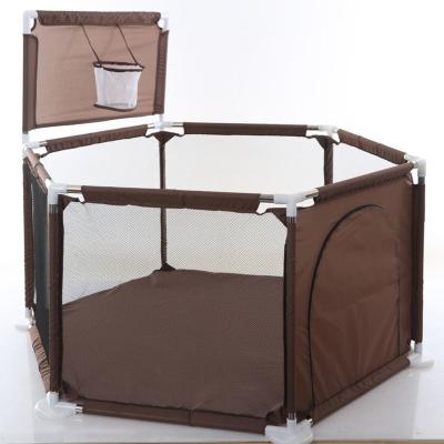 China 2021 Easy Products Online Hot Selling Baby Assembly Folding Baby Fence Hexagonal Kids Playpen For Children for sale