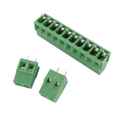 China Vange PA66 plastic copper terminal block PA66 needle for PCB VG128-5.0-2P for sale