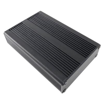 China Electronic Device Vange Black Junction Box Iot Housing Case Enclosure Aluminum Extrusion 55*19*80mm for sale