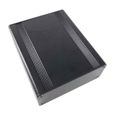 China Electronic Device Vange Project Small Black Box Enclosure Housing Aluminum Extrusion For PCB 63*25*75mm for sale