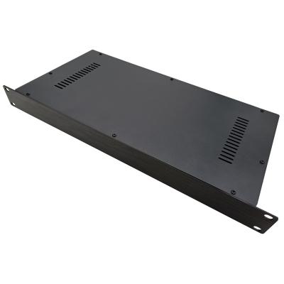 China Electronic Device Vange Iron Project Box 1U Instrument Enclosure 430*220*45mm For Data Center Device Housing for sale