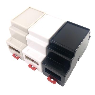 China Electronic Device Box ABS Electronic Vange Din Rail Project Junction Box Enclosure Plastic Housing For PCB 88*37*59mm for sale