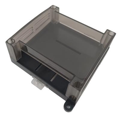 China Plastic electronic device vange din-rail junction box ABS project box housing enclosure for PLC Chassis 95*90*40mm for sale