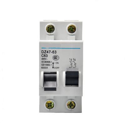 China DZ47-632P Miniature Low Voltage Air Switch C45 Shell Circuit Breaker AC Contactor 2 for sale