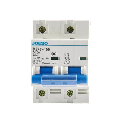 China DZ47-100H 2P 100A DZ158-125 2P 63A High Power Industrial / Household Air Switch Breakers 2 for sale