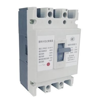 China Rmm1-100l / 3300 Molded Case Circuit Breaker 3P 10-100A 100A Air Switch 120X87X155 (mm) for sale