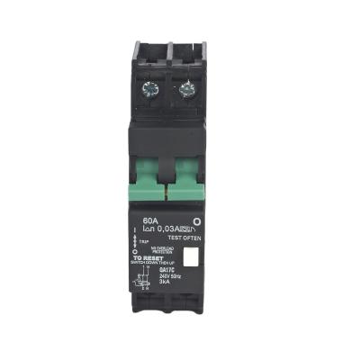 China Overload Circuit Breaker 2P 63A 30mA ELCB RCCB Device Reset Residual Current Ground Lea NPL1-63 1P+N 30mA Circuit Breaker RCD RCCB 63A 4 Poles ELCB for sale