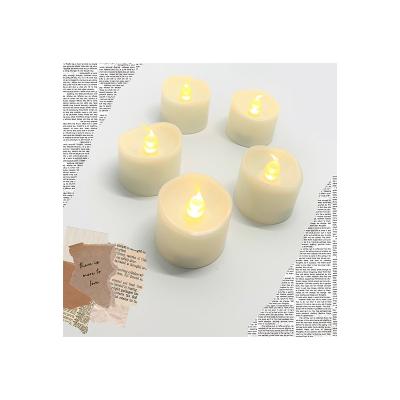 China Wholesale Pretty New Birthdays Christmas Mini Candles LED Battery Operated Electric Flameless Plastic Tea Light for sale