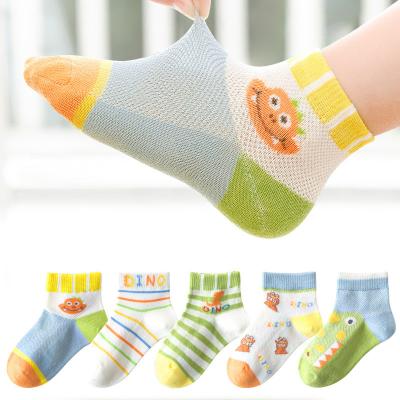 China Wholesale Spring Summer Sports Children Thin Knit Student Children Socks Baby Girl Boy Cotton Cartoon Mesh Socks Fashion Breathable Cute for sale