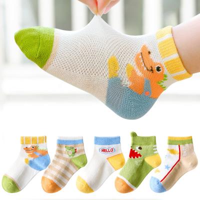 China Wholesale Spring Summer Sports Children Thin Knit Student Children Socks Baby Girl Boy Cotton Cartoon Mesh Socks Fashion Breathable Cute for sale