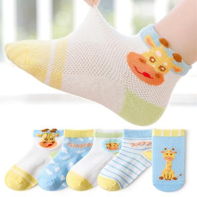 China Wholesale Spring Summer Sports Children Thin Knit Student Children Socks Baby Girl Boy Cotton Cartoon Mesh Socks Fashion Breathable Cute for sale