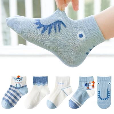 China Wholesale Spring Summer Sports Children Thin Knit Student Children Socks Baby Girl Boy Cotton Cartoon Mesh Socks Fashion Breathable Cute for sale