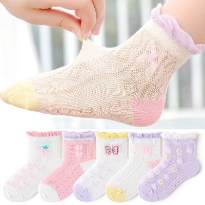 China Wholesale Spring Summer Sports Children Thin Knit Student Children Socks Baby Girl Boy Cotton Cartoon Mesh Socks Fashion Breathable Cute for sale