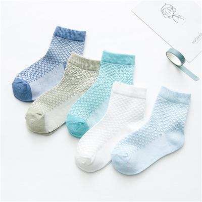 China Wholesale Sporty Kids Fashion Solid Soft Mesh Cotton Socks Spring Summer Newborn Infant Casual Breathable Children Boy Girl Baby Socks for sale