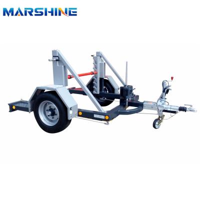 China Take Up And Pay Off cable Hydraulic Reel Trailer Electric Power Construction for sale