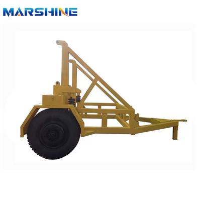 China 15T Portable Reel Strong Hydraulic Cable Drum Trailer Heavy Duty for sale