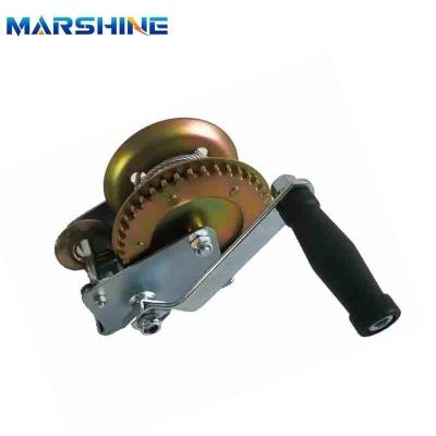 China Hand Winch And Trailer On Small Boat With Wire Rope Manual Winch for sale