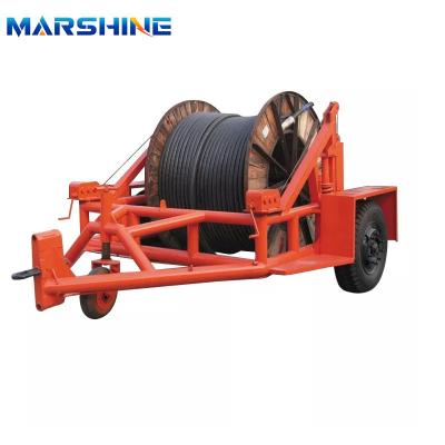 China Power Construction Double Reel Cable Drum Trailer Machinery High Precision for sale