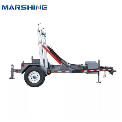 China Power Construction Diesel Engine Cable Drum Trailer ISO9001 Certificated for sale