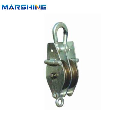 China Dual Sheave Draadtouw Sheave Block Tackle Pulley voor Kabel Stringing Te koop