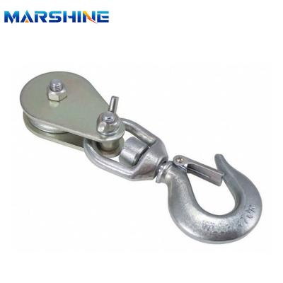 China High Load Capacity Single Sheave Stringing Pulley Block for Transmission Line Tools for sale