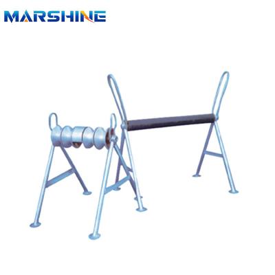 China Stringing apparatuur Tetra Sheave Support Roller Te koop