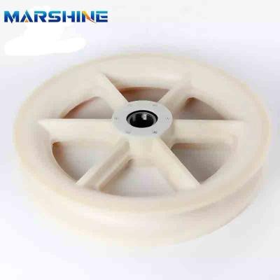 China 35 mm-230 mm Breedte zuurstoftransmissielijn Mc Nylon stringing pulley block sheaves Te koop