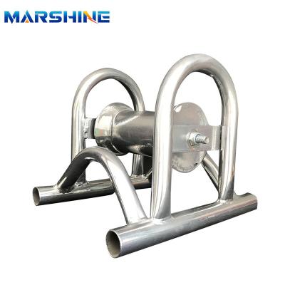 Chine Pipe de support en acier d'aluminium, câble de mise à la terre, rouleau électrique, câble électrique, poulie de roulement à vendre