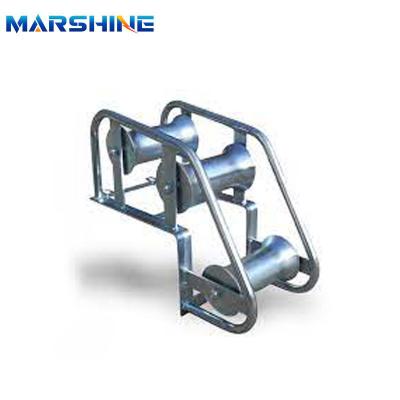 China Electrical Wire Rope Cable Pulling Rollers Ladder Rack Zinc Plated for sale