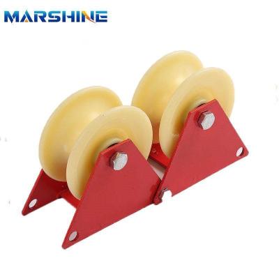 China Double Wheel Fiber Optic Rollers Pulley For Cable Laying Anti Corrosion for sale