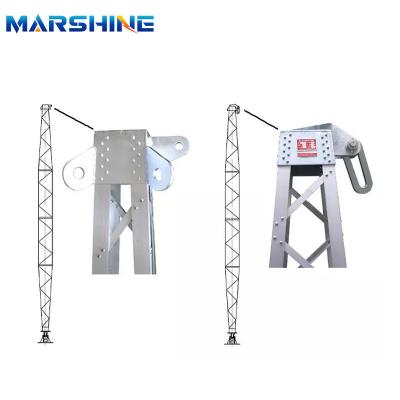 China Aluminum Alloy A-Shape Lattice Electric Gin Pole Tower For Erection Of Electric Poles for sale