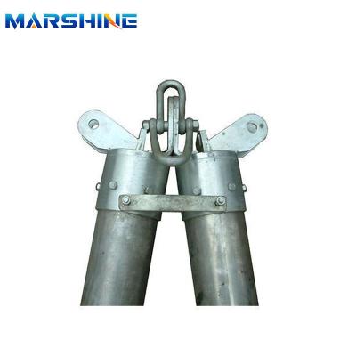 China High Strength Aluminum Alloy A-Shape Tubular Gin Pole For Stringing Equipment Extension for sale