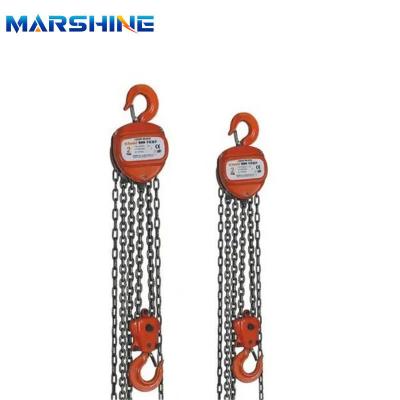 China Hand Lift Chain Block Tackle 5 Ton Crane Hoist For Warehouse for sale