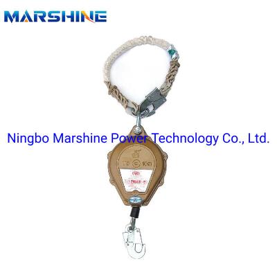 China Retractable Fall Arrester Device Steel Wire Falling Protector Automatic 200kg for sale