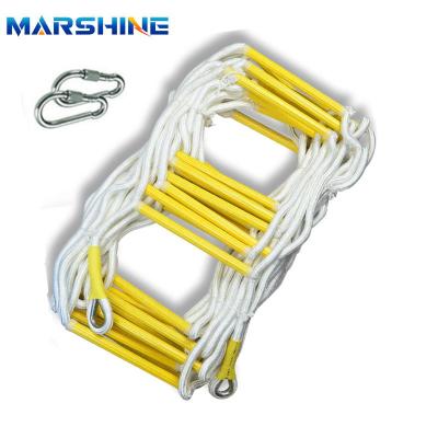 China Outdoor Mulberry Fiber Insulating Heavy Duty Rope Ladder With Steel Hook for sale