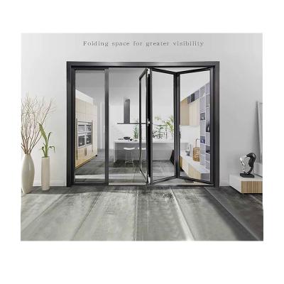 China Wholesale Aluminum Sound Insulation Folding Doors Bathroom Energy Saving Folding Door for sale