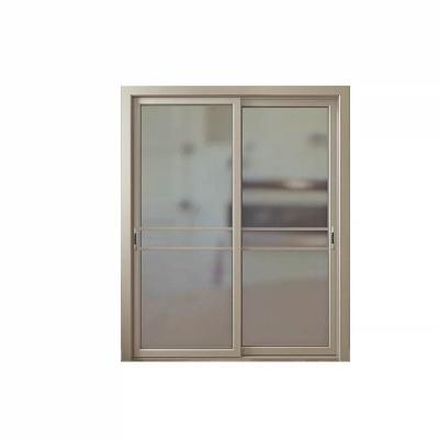 China 2022 Popular Design Sound Insulation Soundproof And Insulation Double Glass Aluminum Doors for sale