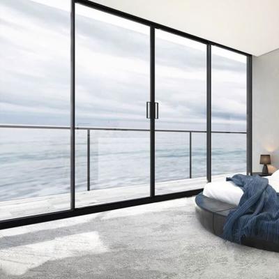 China High quality luxury sound insulation tempered glass sliding door slim living rooms for sale