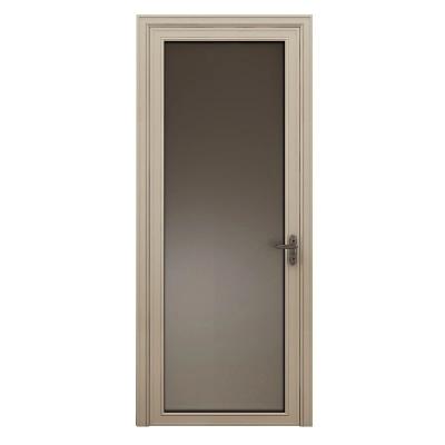 China Good Quality Modern Tempered Glass Bathroom Casement Doors Customized Color Aluminum Casement Glass Door for sale