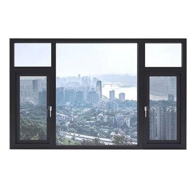 China OEM Magnetic Storm Screen Service Customent Aluminum Swing Windows 2.0mm Soundproof Glass Windows for sale