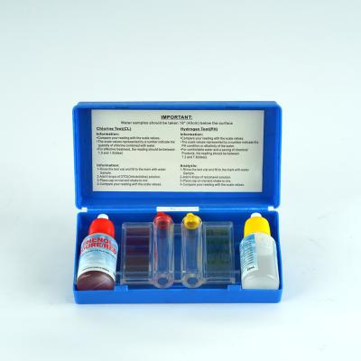 China Factory Direct Wholesale Swimming Pool Clean Basic Pool PH &cl Test Kit for sale