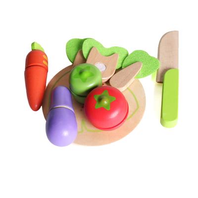 China Environment Iwood Series Kids Toys Cutting Vegetable Play Pretend Play Kitchen for sale