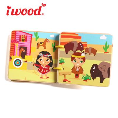 China Environment Yunhe Toys Quality Wooden Storybook Educational Toy For Children for sale