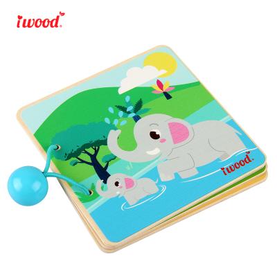 China Environment iWood Series Wooden Kid's Book , Eco-friendly Toddler Puzzle Toys for sale