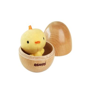 China Beech Wood Water Based Paint Wooden Baby Toys Chicken's Egg for sale