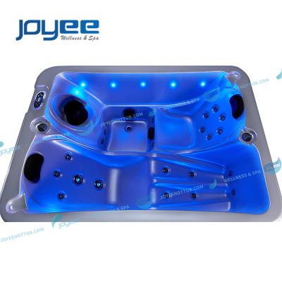 China JOYEE Modern Mini Garden Leisure Funitrue China Manufacture Selling Couples 2 People Whirlpool Hot Tub Outdoor Spa for sale