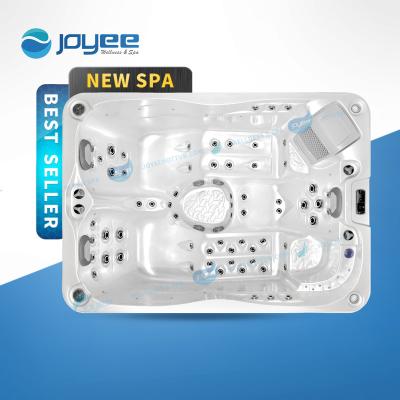 China JOYEE Small Spas 3 Person Modern Spa Hot Tubs Free Insulated Outdoor Gecko System Whirlpool Spa Pool With Led Speaker for sale